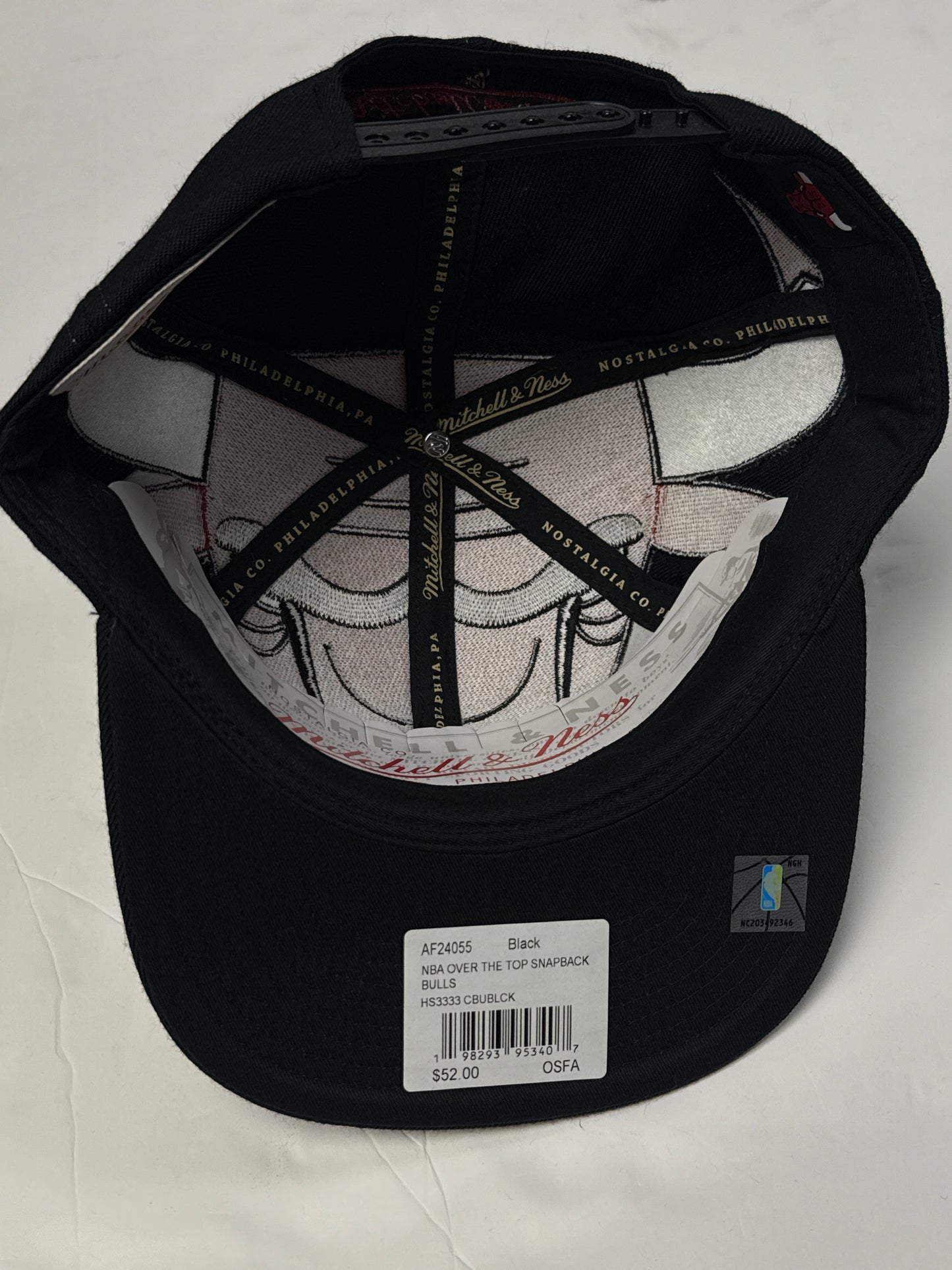 MITCHEL & NESS Chicago bulls XL LOGO SNAPBBACK HAT
