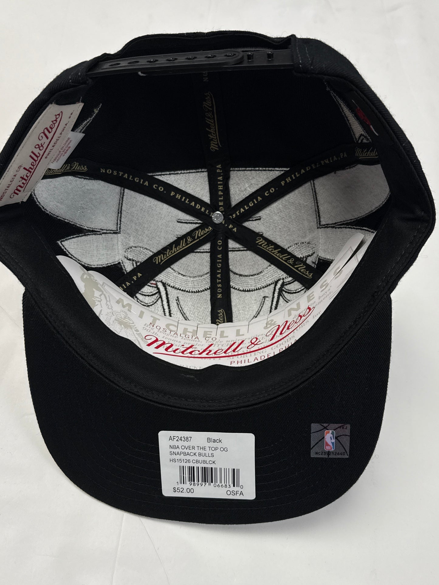 MITCHEL & NESS Chicago bulls XL LOGO SNAPBBACK HAT